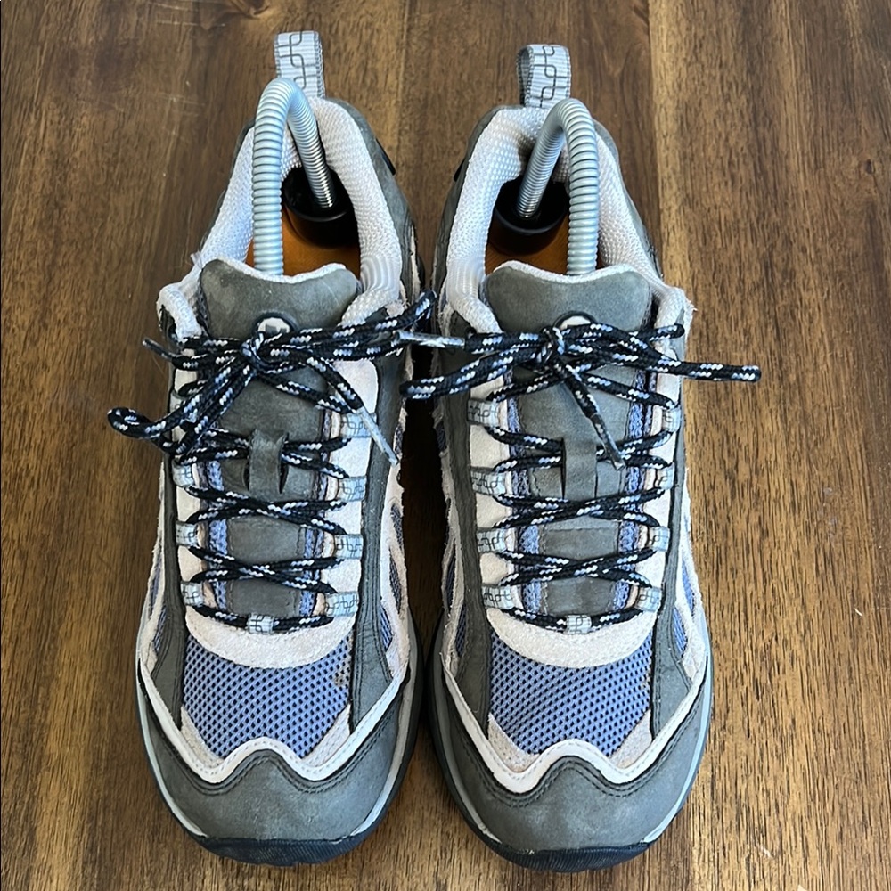 Merrell Women's Gray and Blue Trail Sneakers - Picture 5 of 17